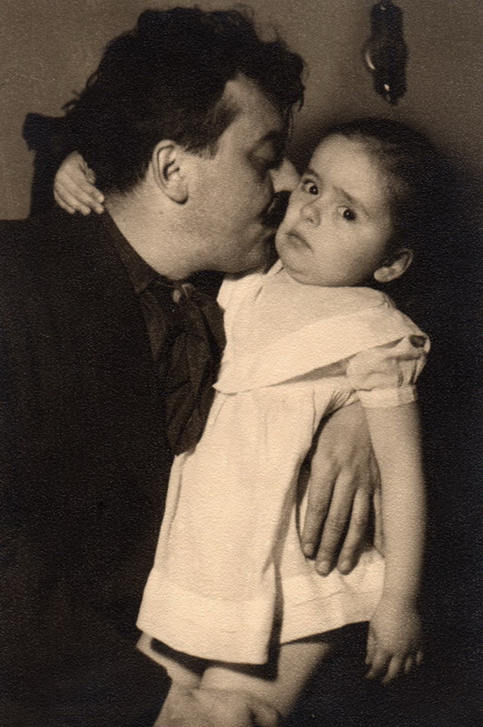 E.F. Burian s tletou dcerou Kateinou