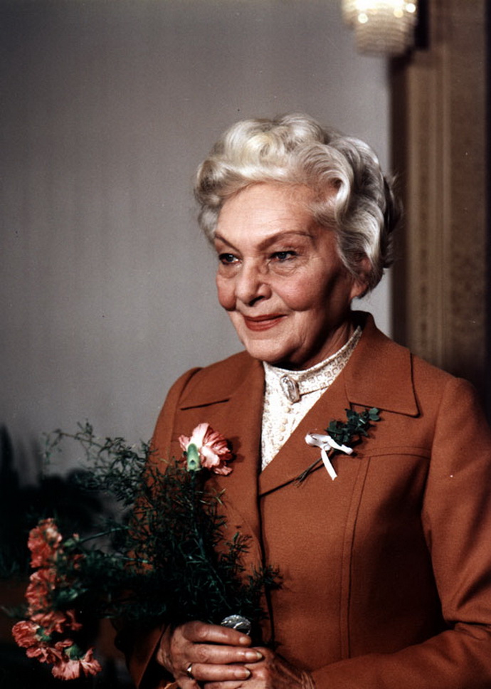 Herečka Jiřina Šejbalová