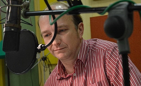 Jan Vondráček při natáčení hry