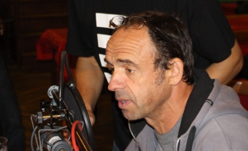 Petr Forman při natáčení hry Rybník