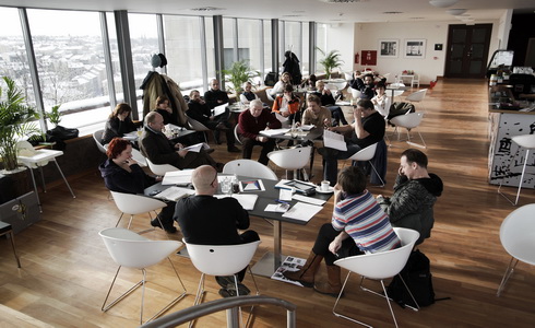 Z 1. �ten� zkou�ky inscenace Gottland