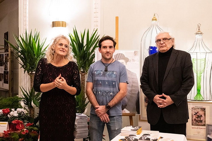 Ředitelka MdMB Janeta Benešová, Matouš Ruml a Ondřej Suchý