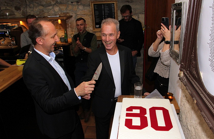 Slavnostn veer: Martin imek a Milan Hein