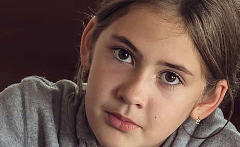 Představitelka titulní role Lucie Rumpíková na zkoušce