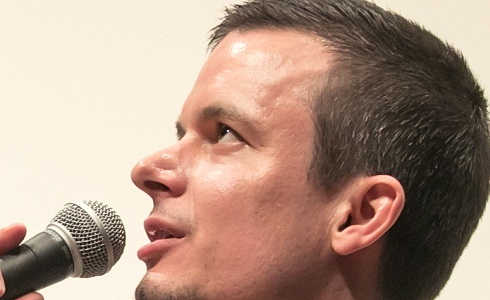 J. Musil s L. Kratochvílem při premiéře svého filmu Pray