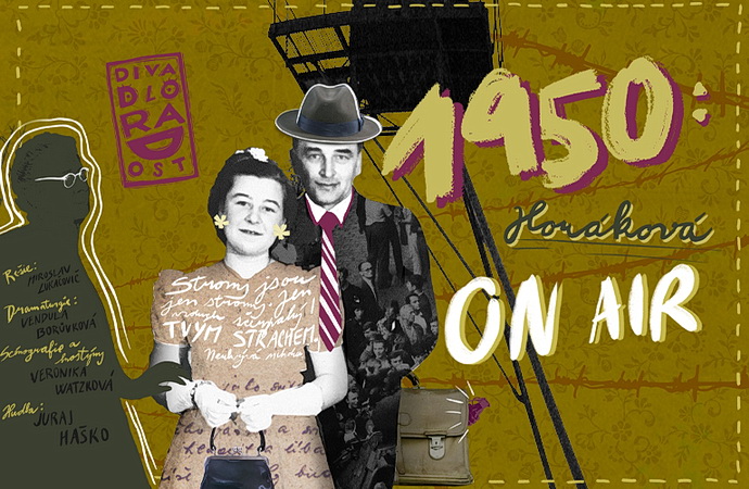 1950: Horáková ON AIR (vizuál divadla)