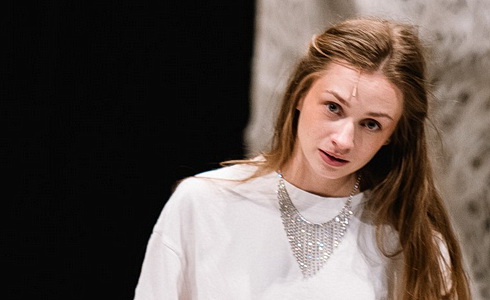 B. Slaninová a M. Mihál (foto ze zkoušek Manon Lescaut)