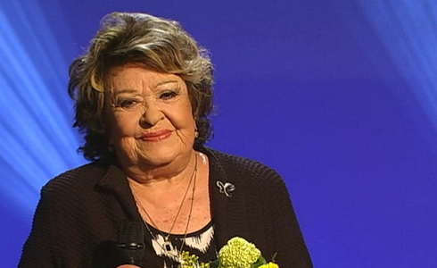 Jiřina Bohdalová při předání Ceny Genia smíchu