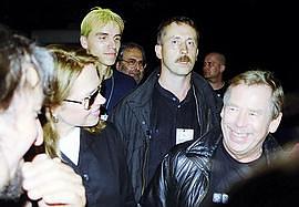 Vclav Havel s chot Dagmar na loskm festivalu (Foto z webu)