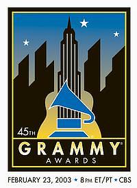 Oficiální logo 45. Grammy Awards (Z webu)