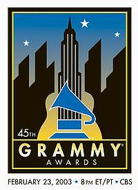 Oficiln logo 45. Grammy Awards (Z webu)