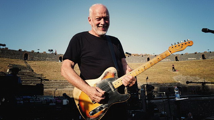 David Gilmour v Pompejch