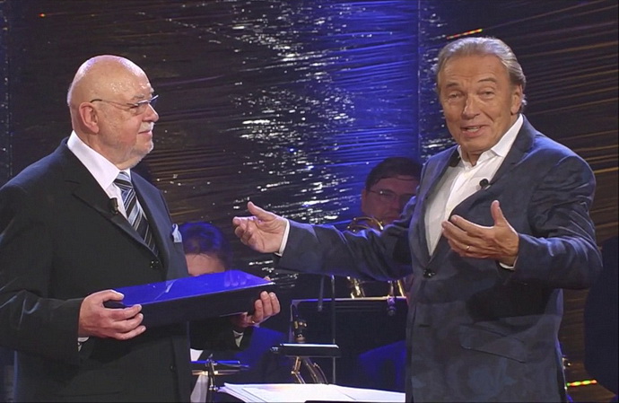 Václav Hybš a Karel Gott (Václav Hybš 80)