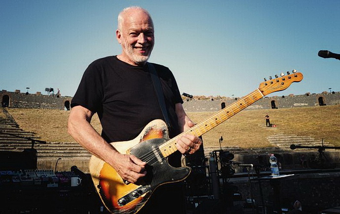David Gilmour v Pompejích