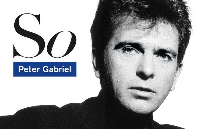 Peter Gabriel na přebalu alba So