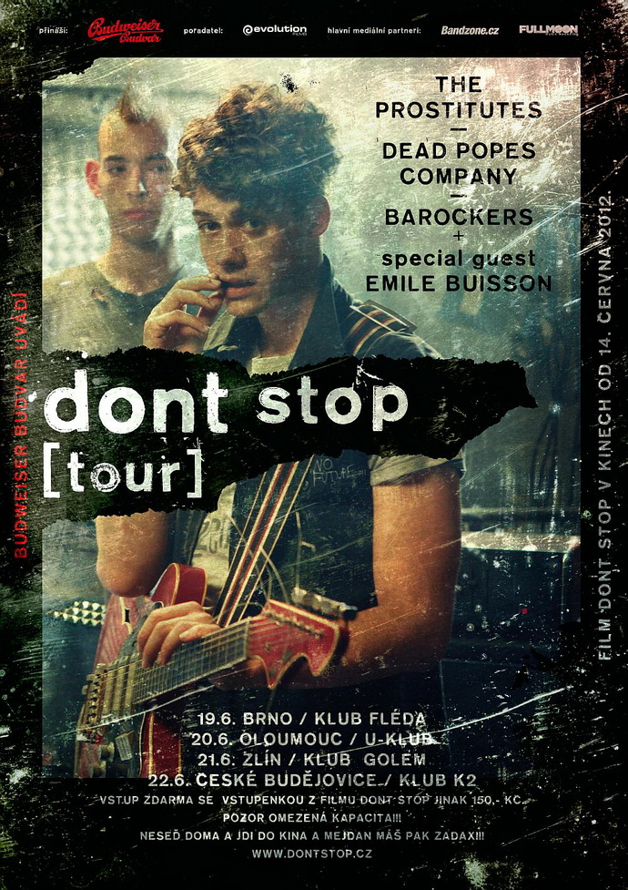 Turn punkovch kapel doprovz film DONT STOP