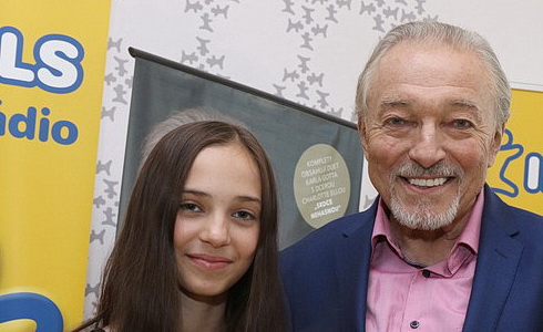 Karel Gott s dcerou Charlottkou