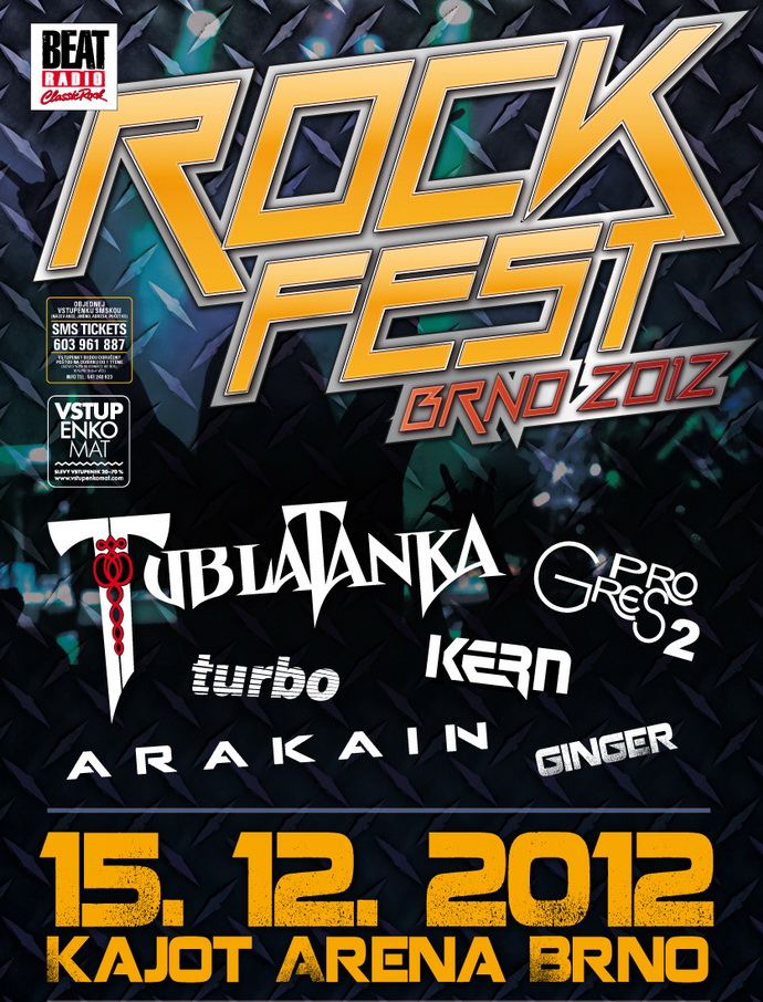 Rockfest Brno  - Tublatanka, Arakain, Progres2 a dal