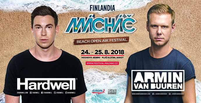 Hardwell a Armin van Buuren (Vizuál: Festival Mácháč 2018)
