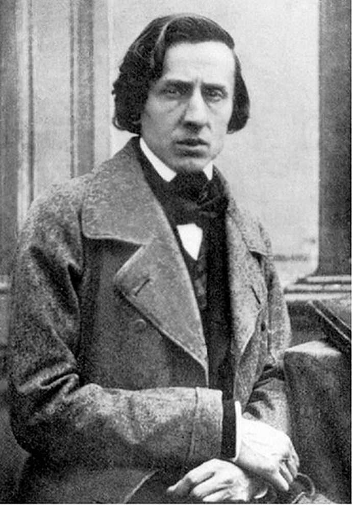 Fryderyk Chopin (Zdroj Louis-Auguste Bisson, 1849)