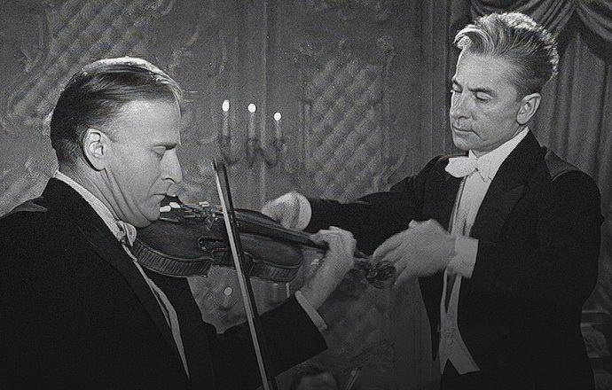 Menuhin a Karajan hraj� Mozarta
