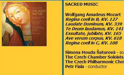 Wolfgang Amadeus Mozart: Sacred Music