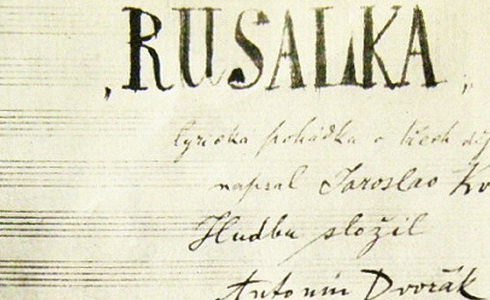 Originální partitura opery Rusalka