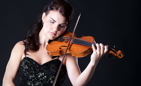 Houslistka Olga Šroubková (Zdroj M. Martinů)