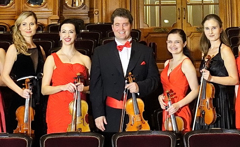 Ambroš Ladies Orchestra v sále Garnier Opery v Monte Carlu