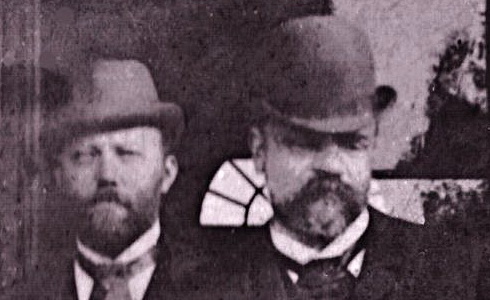 Dvořák spolu s Wihanem a Lachnerem na nádraží v N. Brodě