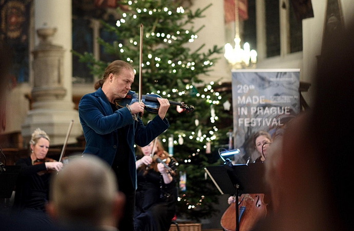 Pavel porcl na zvrenm koncertu (Foto: Jan Pavelka) 