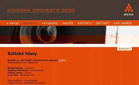 Komorn orchestr BERG:  Baltsk hlasy
