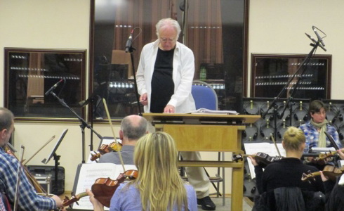 Český národní symfonický orchestr a Carl Davis ve studiu