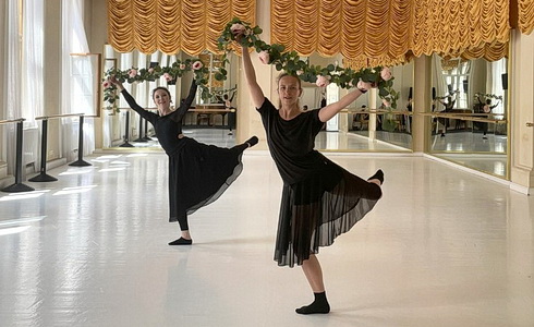 Zkouška V. Rehbergerová, B. Šímová (Foto: H. Kazárová)