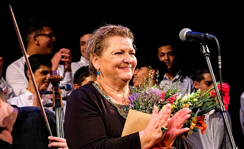 Ida Kelarová a Čhavorenge při křtu alba Hej Romale