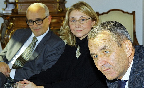 J. Burian, S. Hroncová a K.-H. Steffens na TK