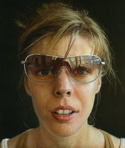 Zuzana in Paris studio, acrylic on canvas130x110 cm 2006-07