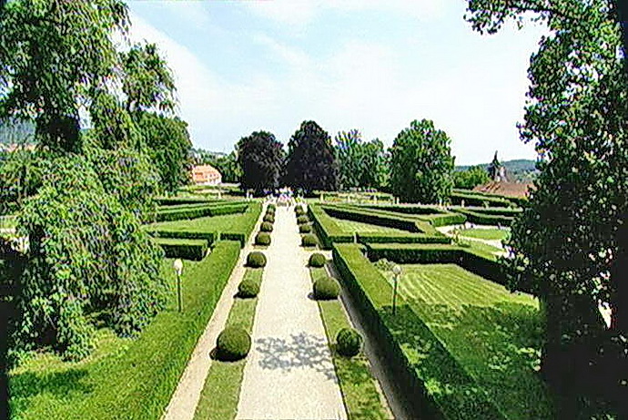 esk Krumlov - zahrada