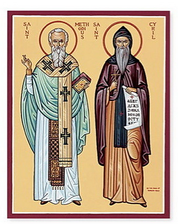 Cyril a Metodj na dobov ilustraci