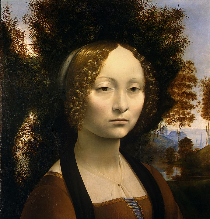 Leonardo da Vinci – Portrt Ginevry deBenci