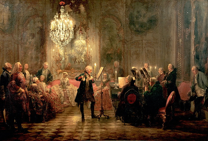 Adolf von Menzel – Fltnov koncert