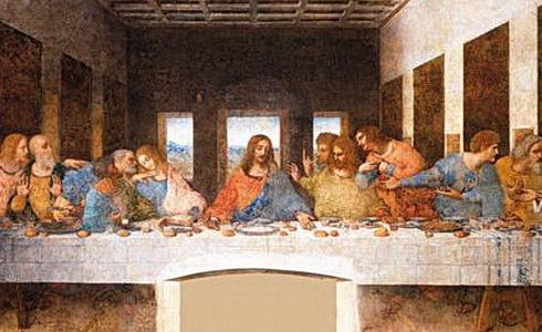Freska Leonarda da Vinci Poslední večeře Páně