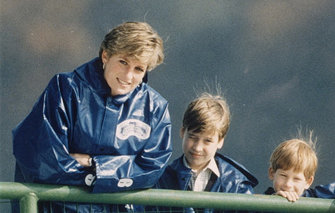 Diana, William a Harry 