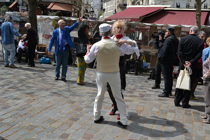 Tanec na Rue Mouffetard