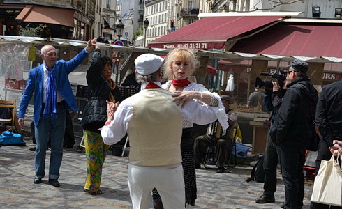 Tanec na Rue Mouffetard