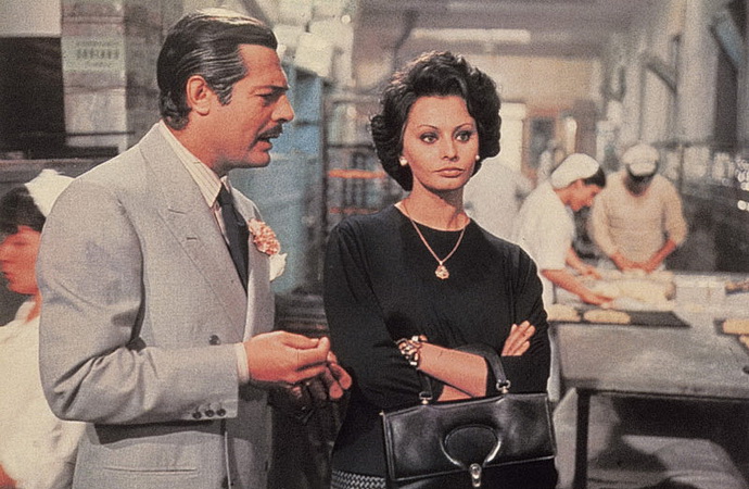 Marcello Mastroianni a Sophia Lorenov
