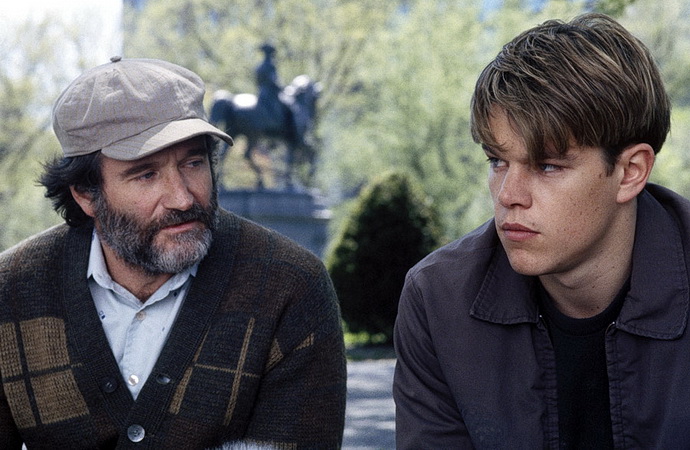 R. Williams a M. Damon (Dobrý Will Hunting)