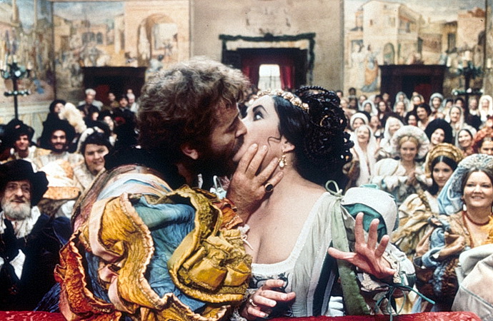 Richard Burton a Elizabeth Taylorová (Zkrocení zlé ženy)