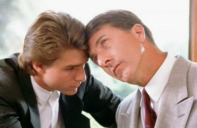 Tom Cruise a Dustin Hoffman (Rain Man)
