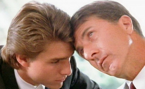 Tom Cruise a Dustin Hoffman  (Rain Man)
